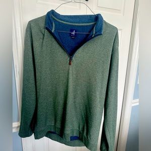 Johnnie-O XL green quarter zip